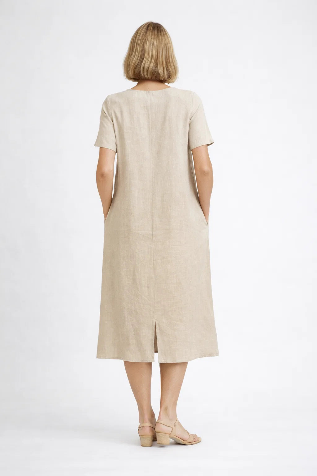 Elara  | Linen Midi Dress