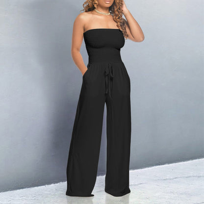 Bella | Off-Shoulder Wide Leg Jumpsuit
