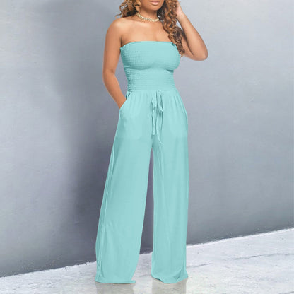 Bella | Off-Shoulder Wide Leg Jumpsuit