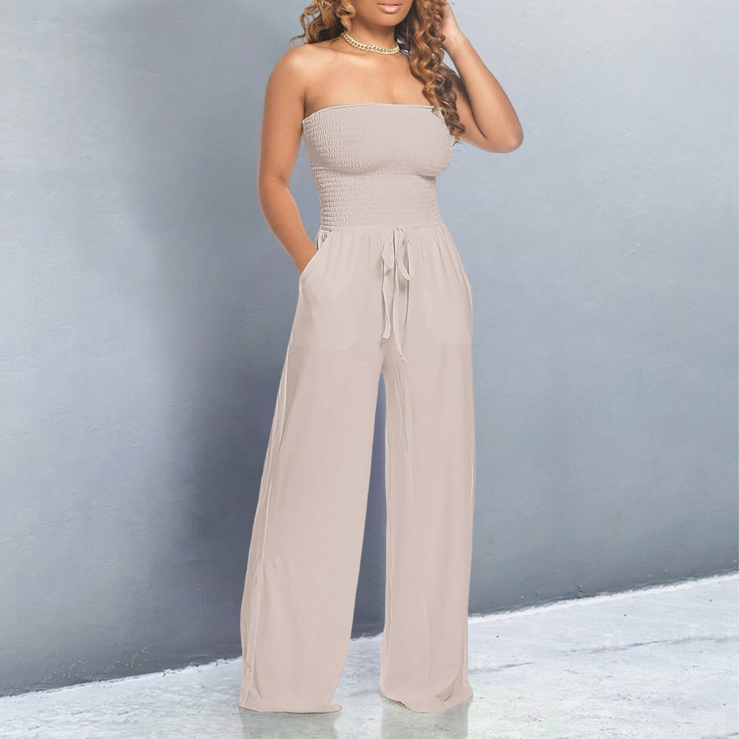 Bella | Off-Shoulder Wide Leg Jumpsuit