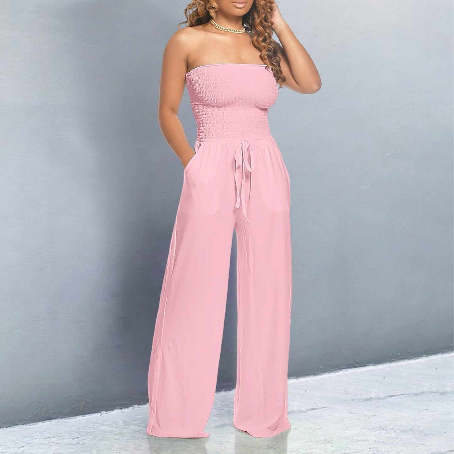 Bella | Off-Shoulder Wide Leg Jumpsuit