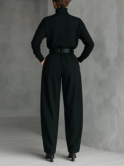 Luna | Turtleneck Belted Set