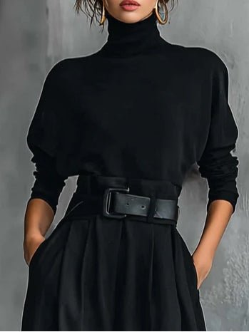 Luna | Turtleneck Belted Set