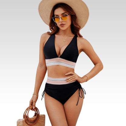 Romina | High-Waisted Halter Bikini