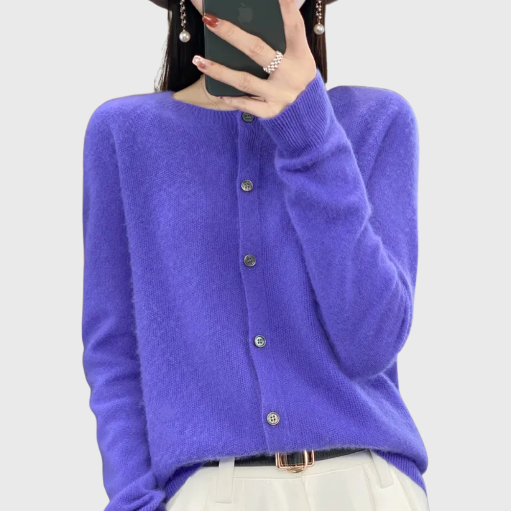 Wobbe | Clean Button-Front Cardigan