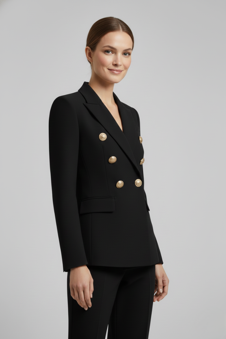 Tailored blazer shown from the side