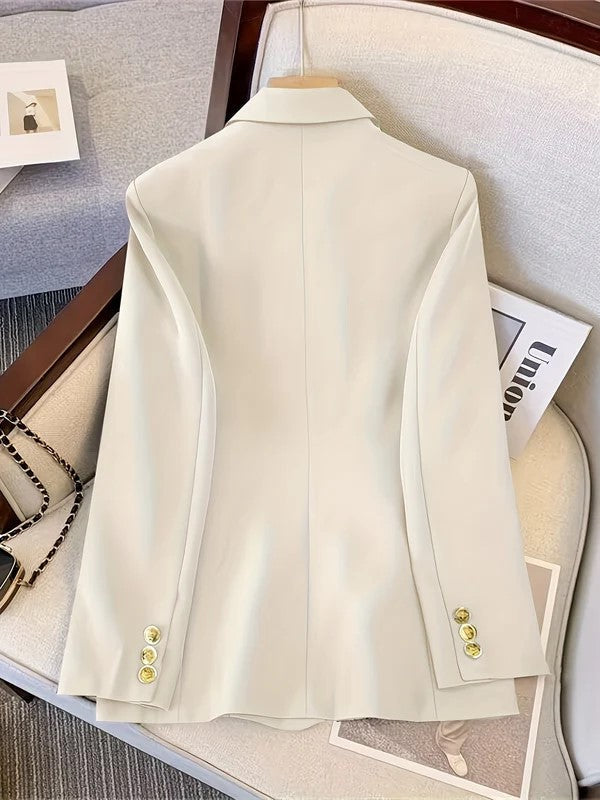 Double-breasted blazer seen from the back