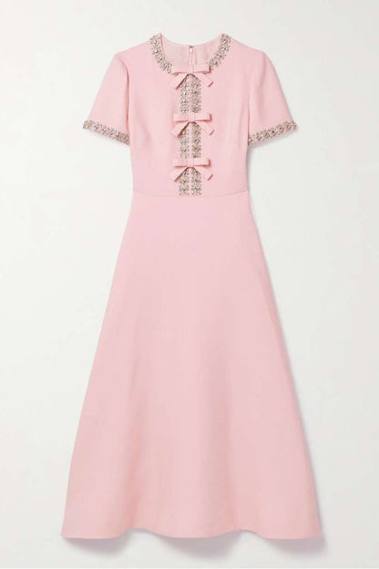 Odette | Embellished Cocktail Midi Dress