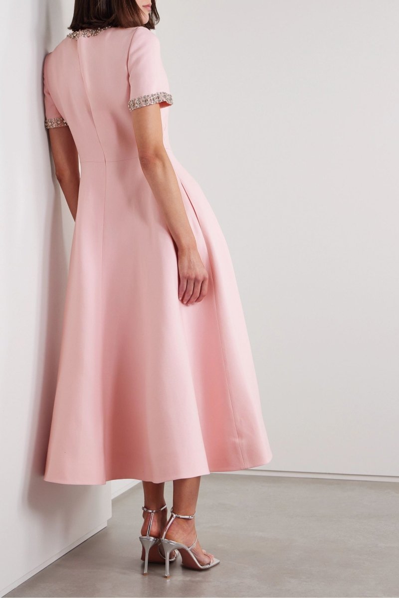 Odette | Embellished Cocktail Midi Dress