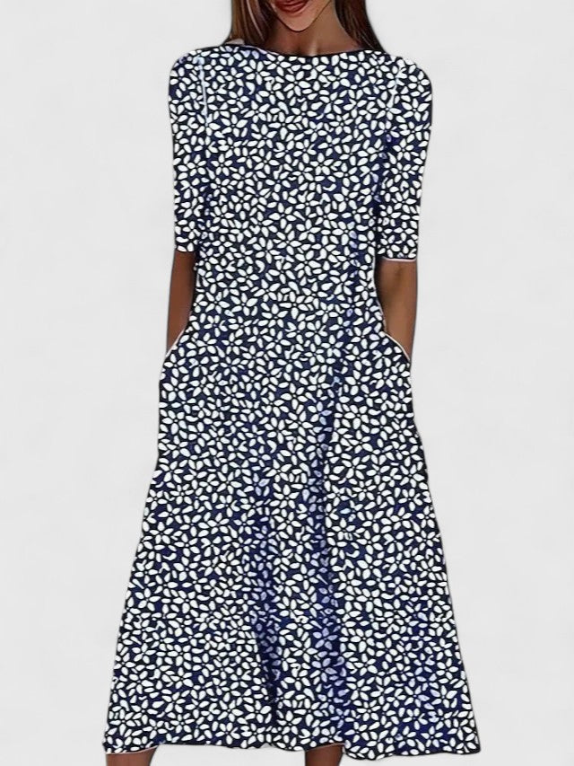 Kara | Floral Midi Summer Dress